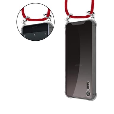 Sony Xperia XZ / XZs Deksel med Halskjede (rød)