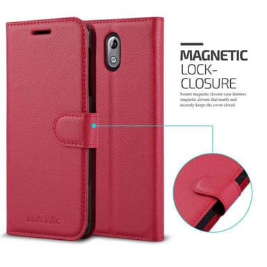 Nokia 3.1 lommebokdeksel etui (rød)