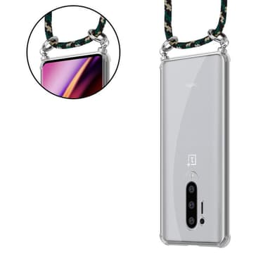 OnePlus 8 PRO Deksel med Halskjede (brun)