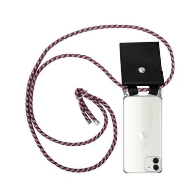 iPhone 12 MINI Deksel med Halskjede (rød)