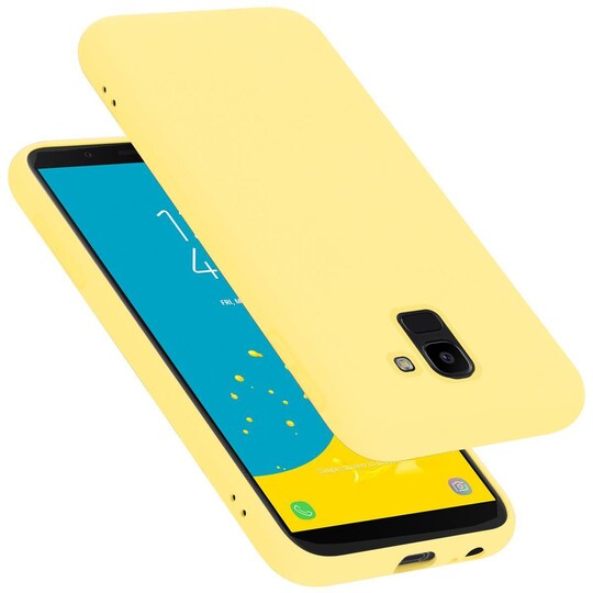 Samsung Galaxy J6 2018 silikondeksel case (gul)