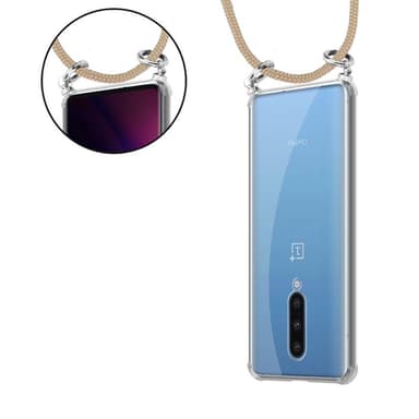 OnePlus 8 Deksel med Halskjede (brun)
