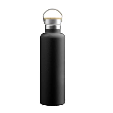 Termosflaske Tekanne Kaffekanne Bambus 350ml (svart)