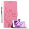 iPhone 6 PLUS / 6S PLUS lommebokdeksel Blomster (rosa)