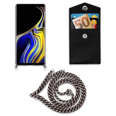 Samsung Galaxy NOTE 9 Deksel med Halskjede (blå)