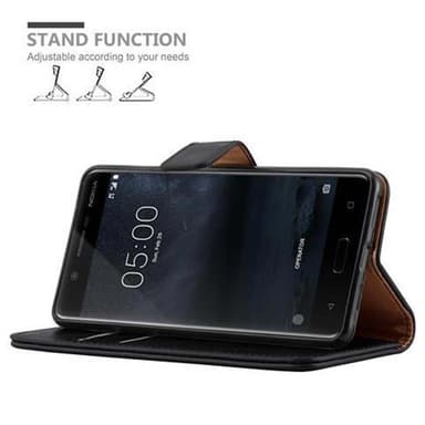 Nokia 5 2017 lommebokdeksel etui (svart)
