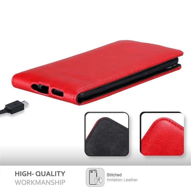 Nokia 8 2017 deksel flip cover (rød)