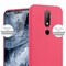 Nokia 6.1 PLUS / X6 silikondeksel cover (rød)