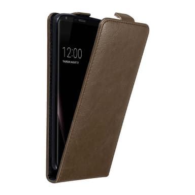 LG V30 / V30+ / V30S / V30S+ deksel flip cover (brun)