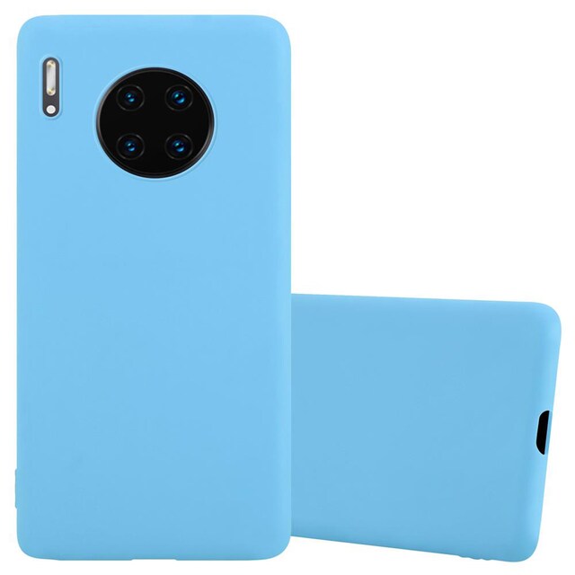 Deksel Huawei MATE 30 PRO Silikon cover (blå)