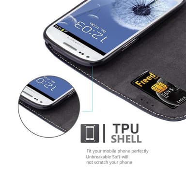 Samsung Galaxy S3 MINI Deksel Case Cover (blå)