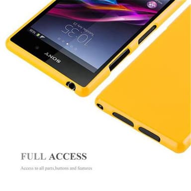 Sony Xperia Z1 Deksel Case Cover (gul)