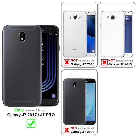 Samsung Galaxy J7 2017 silikondeksel cover (blå)