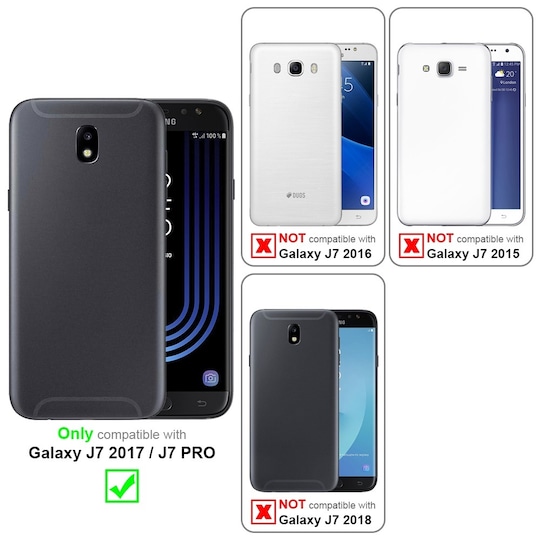 Samsung Galaxy J7 2017 silikondeksel case (grønn)