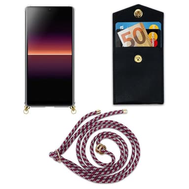 Sony Xperia L4 Deksel med Halskjede (rød)