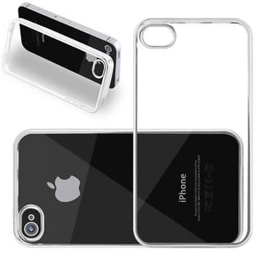 iPhone 4 / 4S deksel ultra slim (sølv)