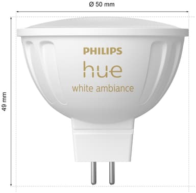 Philips Hue WA MR16 LED-lyspære 5,1 W GU5.3