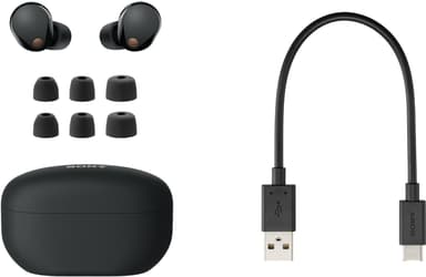 Sony WF-1000XM5 helt trådløse in-ear hodetelefoner (sort)