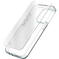Zagg iPhone 15 Pro Glass Elite 360 deksel og skjermbeskytter (gjennomsiktig)