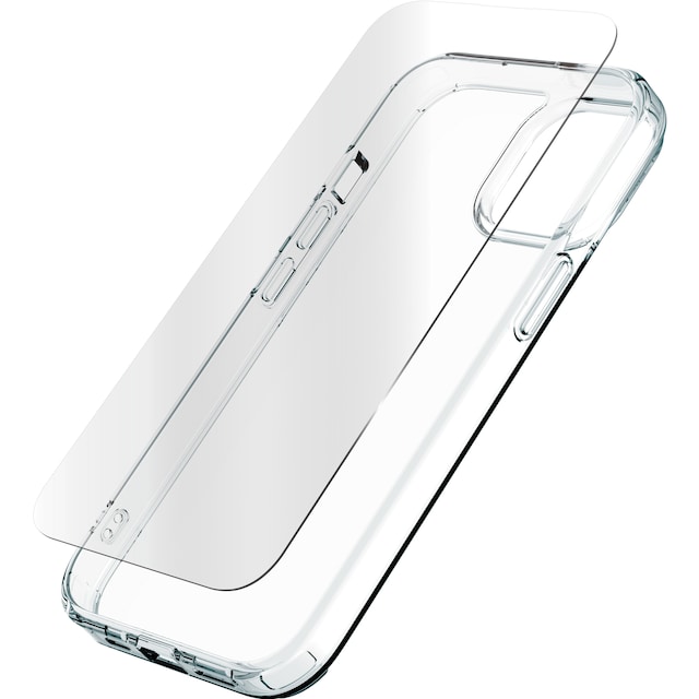 Zagg iPhone 15 Glass Elite 360 deksel og skjermbeskytter (gjennomsiktig)