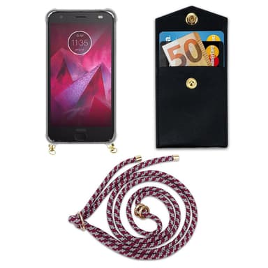 Motorola MOTO Z2 Deksel med Halskjede (rød)