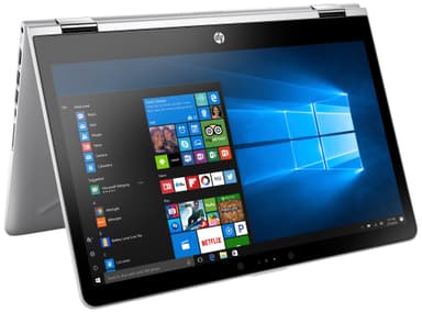 HP Pavilion x360 14-ba010no 14" 2-i-1 bærbar PC (sølv)