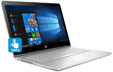 HP Pavilion x360 14-ba082 14" 2-i-1 bærbar PC (sølv)