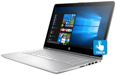 HP Pavilion x360 14-ba083no 14" 2-i-1 bærbar PC (sølv)