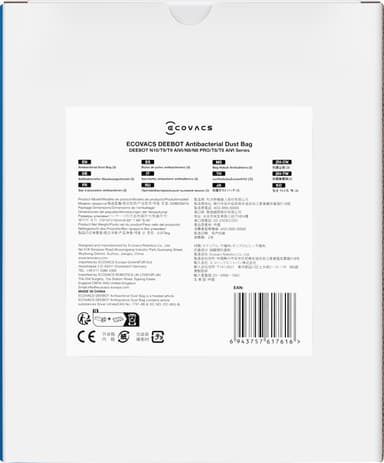 Ecovacs Deebot X2 OMNI støvsugerposer DDB030025 (3-pk)
