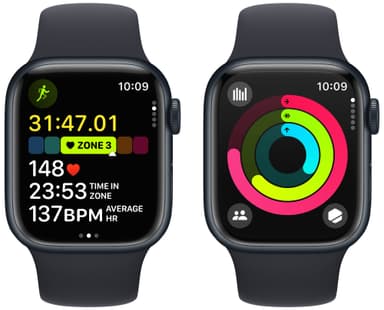 Apple Watch S9 45mm GPS+CEL (Midnight Alu/Midnight Sport Band) S/M