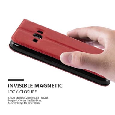 Samsung Galaxy J1 2016 lommebokdeksel cover (rød)