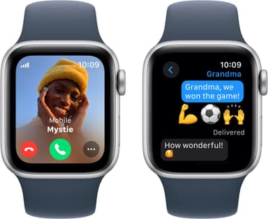 Apple Watch SE 2nd Gen 40mm LTE (Silver Alu/Storm blue sport band S/M)