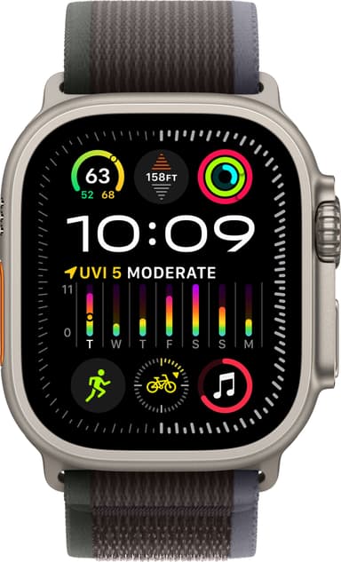 Apple Watch Ultra 2 49mm GPS+CEL Titanium M/L (Blå/Sort/Trail Loop)
