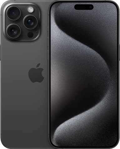 iPhone 15 Pro Max 5G smarttelefon 1TB Svart Titan - Elkjøp