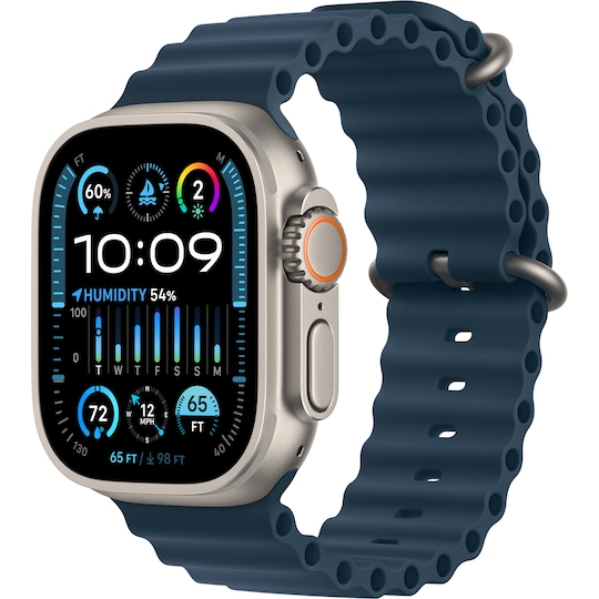 Apple Watch Ultra 2 49mm GPS+CEL Titanium (Blå/Ocean Band)