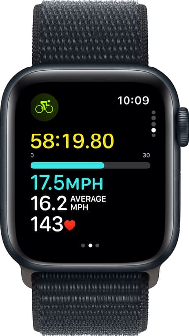 Apple Watch SE 2nd Gen 40mm GPS (Midnight Alu/Midnight sport loop)