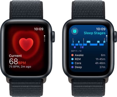 Apple Watch SE 2nd Gen 40mm GPS (Midnight Alu/Midnight sport loop)