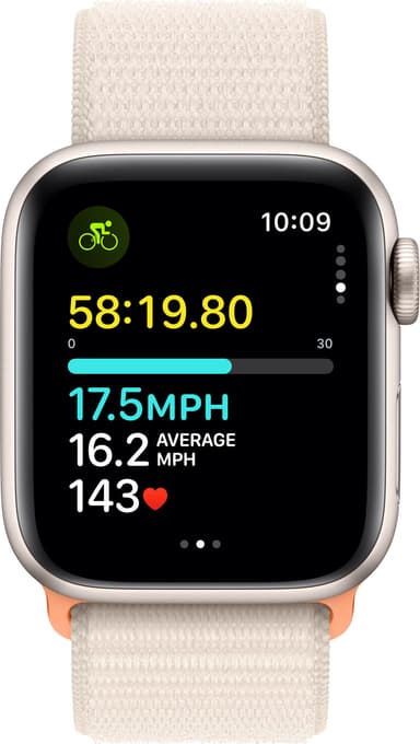 Apple Watch SE 2nd Gen 40mm GPS (Starlight Alu/Starlight sport loop)
