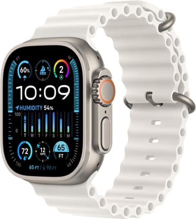 Apple Watch Ultra 2 49mm GPS+CEL Titanium (Hvit/Ocean Band)