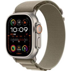 Apple Watch Ultra 2 49mm GPS+CEL Titanium M (Oliven/Alpine Loop)