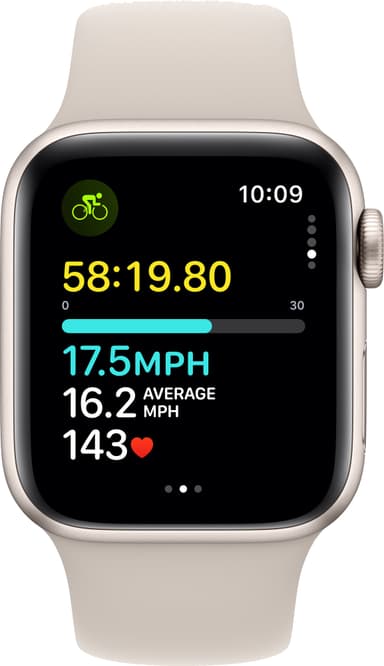 Apple Watch SE 2nd Gen 40mm LTE (Starlight/Starlight sport band S/M)