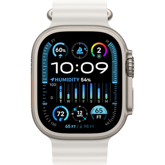 Apple Watch Ultra 2 49mm GPS+CEL Titanium (Hvit/Ocean Band)