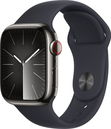 Apple Watch S9 45mm GPS+CEL (Graphite SS/Midnight Sport Band) M/L