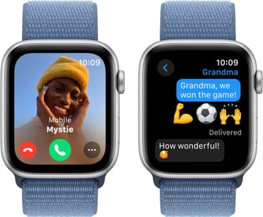 Apple Watch SE 2nd Gen 44mm GPS (Silver Alu/Winter blue sport loop)