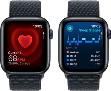 Apple Watch SE 2nd Gen 44mm GPS (Midnight Alu/Midnight sport loop)