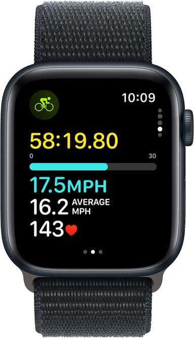 Apple Watch SE 2nd Gen 44mm GPS (Midnight Alu/Midnight sport loop)