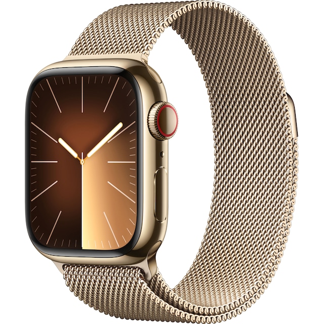 Apple Watch S9 45mm GPS+CEL (Gold Stainless/Gold Milanese Loop)