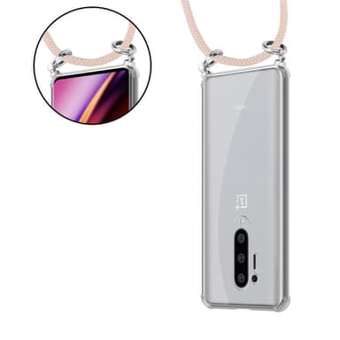 OnePlus 8 PRO Deksel med Halskjede (rosa)