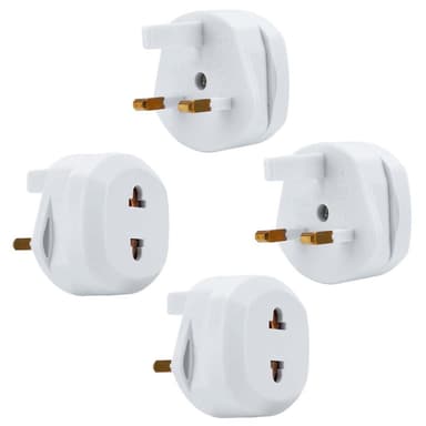 4x Socket Adapter Travel Converter (uk type g til usa)