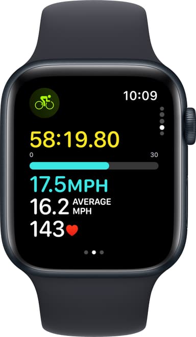 Apple Watch SE 2nd Gen (2023) 44mm LTE (Midnight Alu/Midnight sportsreim M/L)